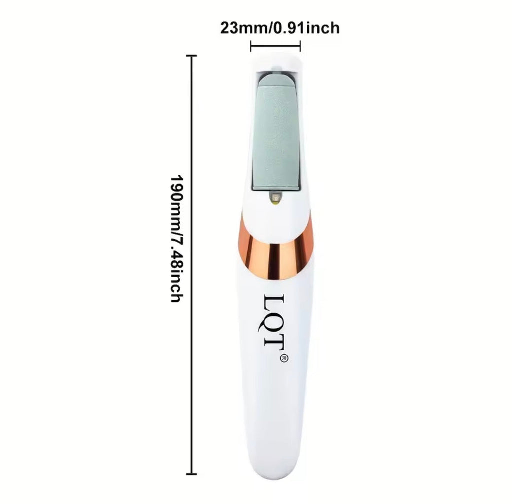 USB Charging Electric Foot Grinder with Dual Grinding Heads and Two Speed Adjustment Options
