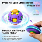Colorful 3D Press Fidget Spinner Ball Unbreakable