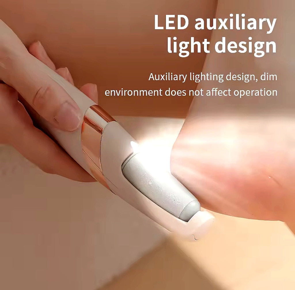 USB Charging Electric Foot Grinder with Dual Grinding Heads and Two Speed Adjustment Options