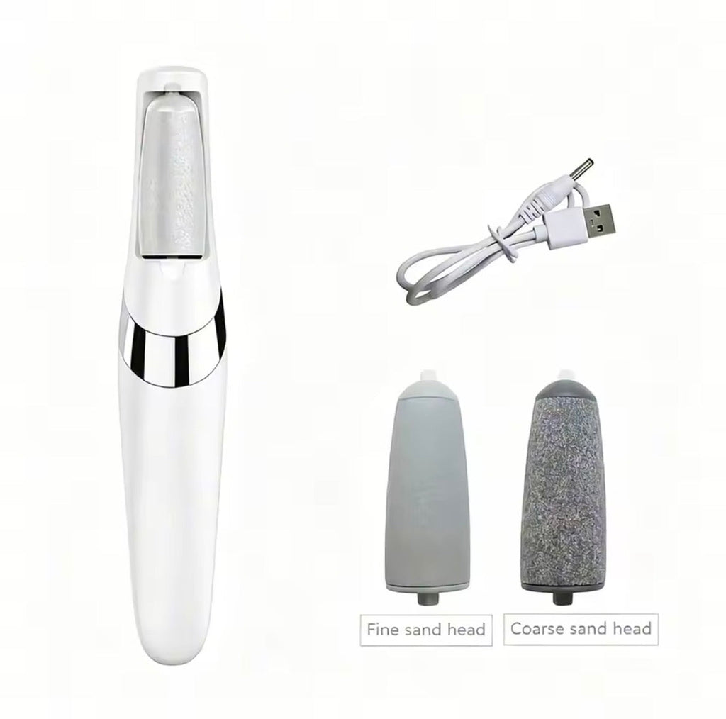 USB Charging Electric Foot Grinder with Dual Grinding Heads and Two Speed Adjustment Options