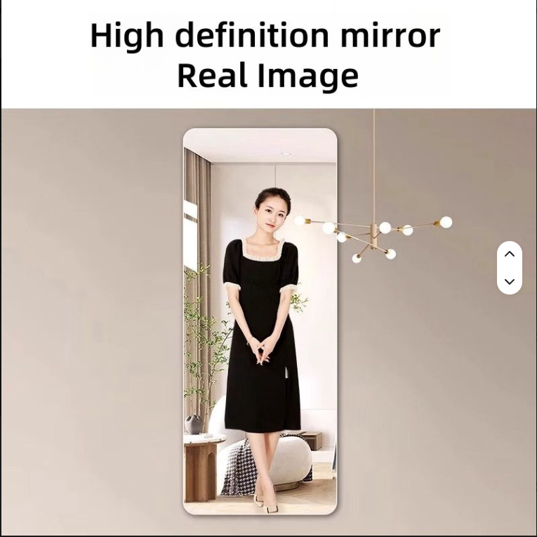 Premium Large Acrylic Mirror Wall Sticker | Self-Adhesive HD Mirror