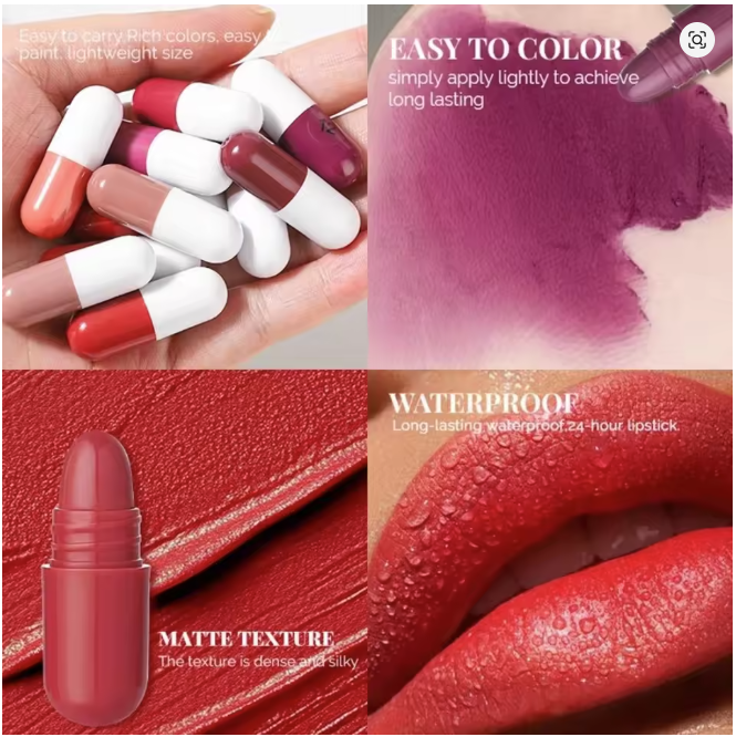 Pack of 18 Capsule Premium lipstick set