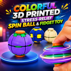 Colorful 3D Press Fidget Spinner Ball Unbreakable