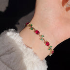 Luminous Crystal Stones Tulip Bracelet Adjustable