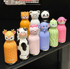 Cute 3D Animal Water Bottle – 304 Stainless Steel Thermal Flask
