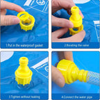 Inflatable Baby Play Mat Water Play Mat For Kids Pool Mat 70x60x15cm