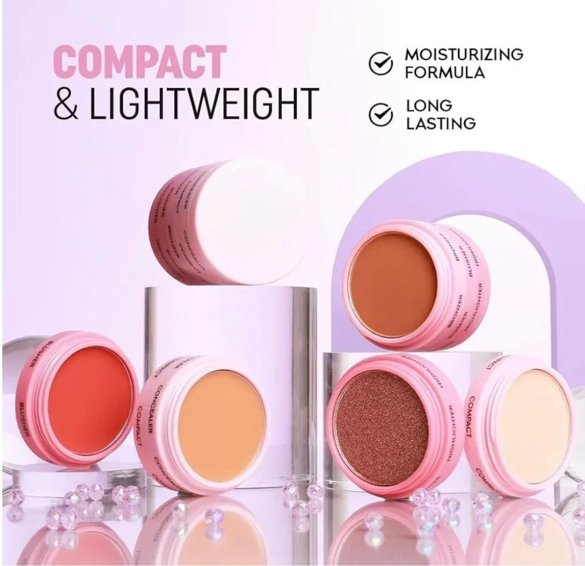 5-in-1 Compact Beauty Stack – All-in-One Face Makeup Stick