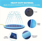Inflatable Baby Play Mat Water Play Mat For Kids Pool Mat 70x60x15cm
