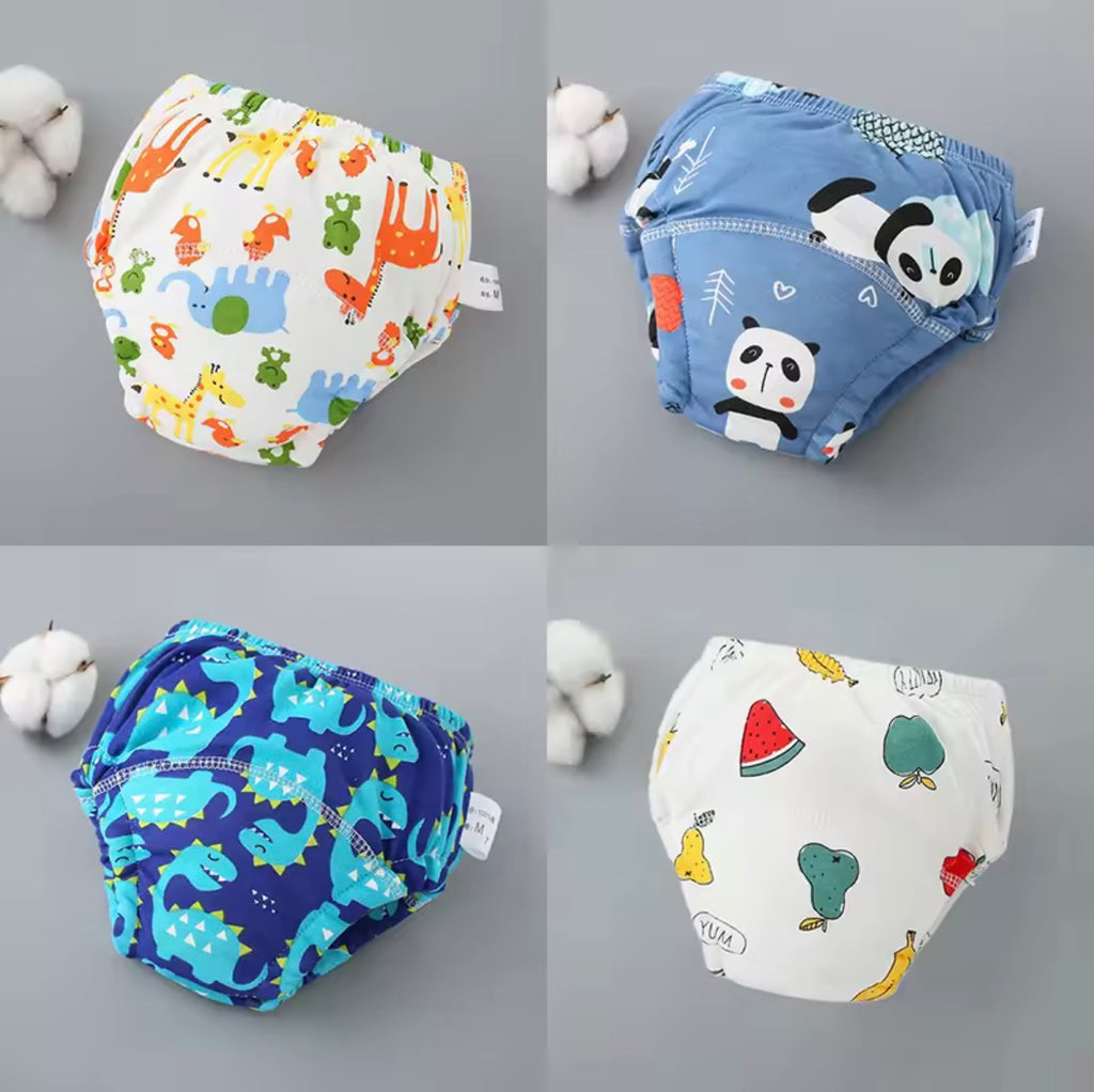 Lifetime Reusable Washable Baby Diapers Pants 3 Layers Soft Cotton