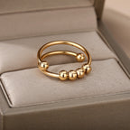 Adjustable Anxiety Spinner Ring for Women | Stress Relief Ring