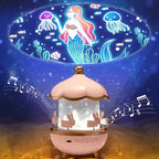 Kid's Projector Night Light for Kids – Rechargeable LED Bedside Lamp