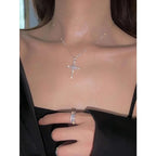 Diamond Cross Pendant Necklace