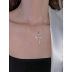 Diamond Cross Pendant Necklace