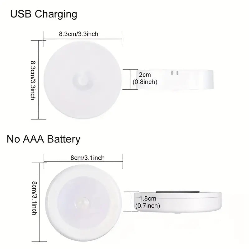 1x Motion Sensor LED Night Light | Wireless USB Rechargeable