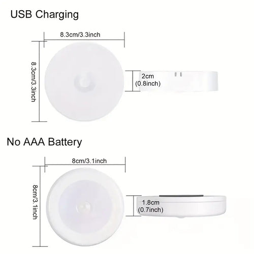 1x Motion Sensor LED Night Light | Wireless USB Rechargeable