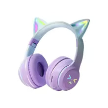 RGB Cat Ear Bluetooth Headphones