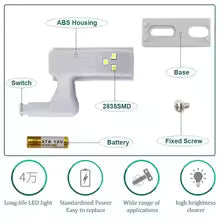 10PCS LED Cabinet Hinge Lights for Wardrobes & Kitchen Cabinets