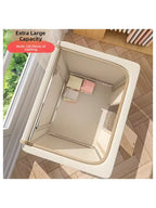 3-Piece Foldable Fabric Storage Bags with Steel Frame