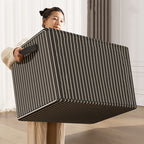 3-Piece Foldable Fabric Storage Bags with Steel Frame