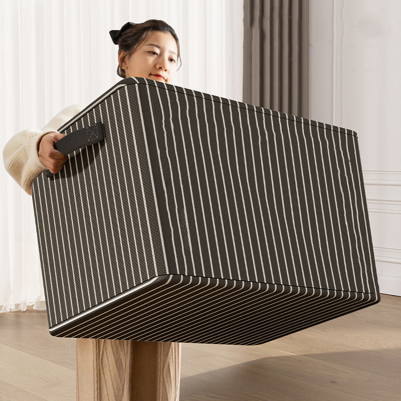 3-Piece Foldable Fabric Storage Bags with Steel Frame