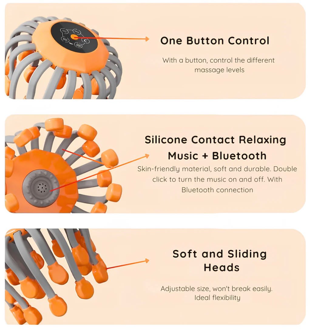 Head Massager for Headache, Migraine & Stress Relief