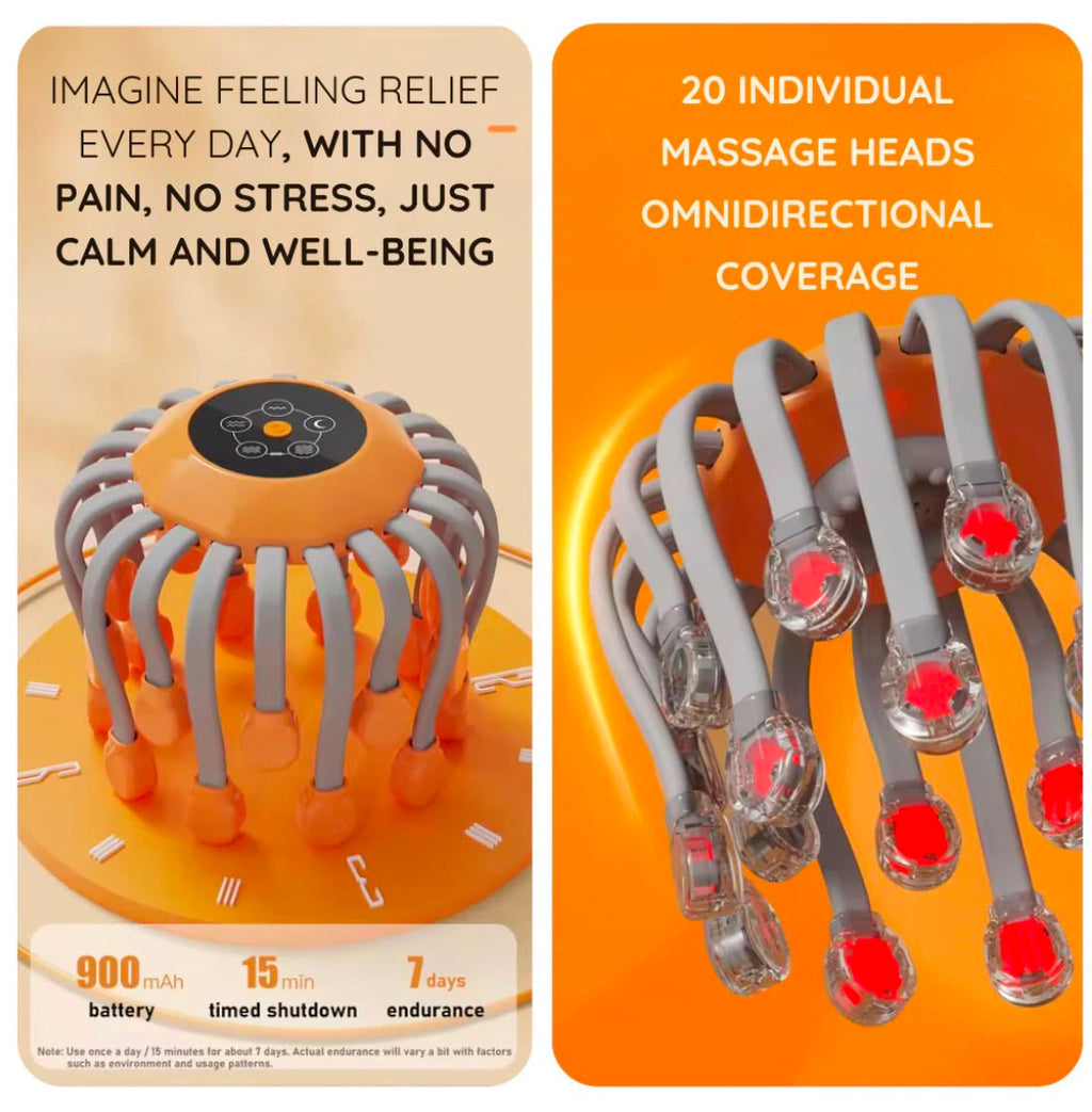 Head Massager for Headache, Migraine & Stress Relief