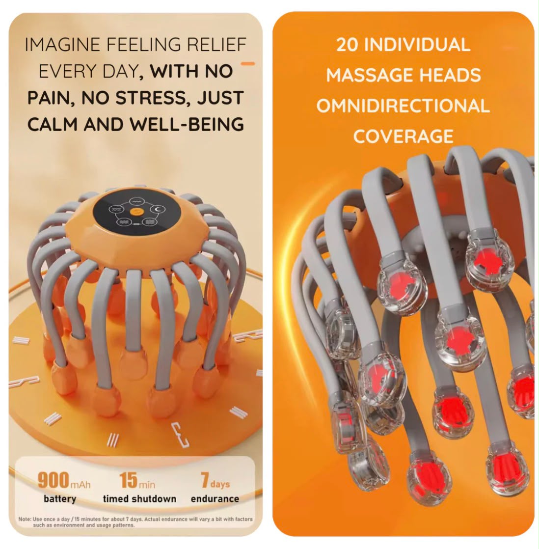 Head Massager for Headache, Migraine & Stress Relief