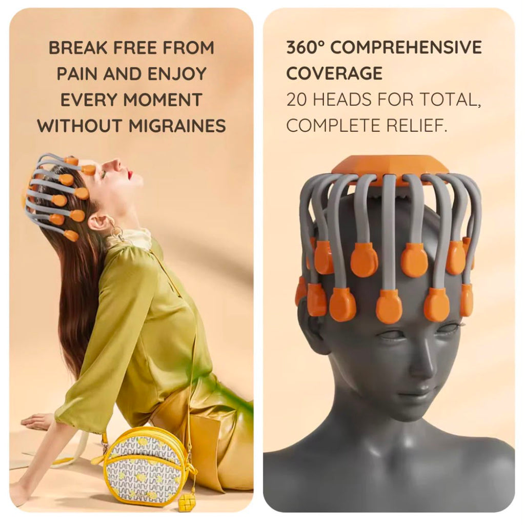 Head Massager for Headache, Migraine & Stress Relief