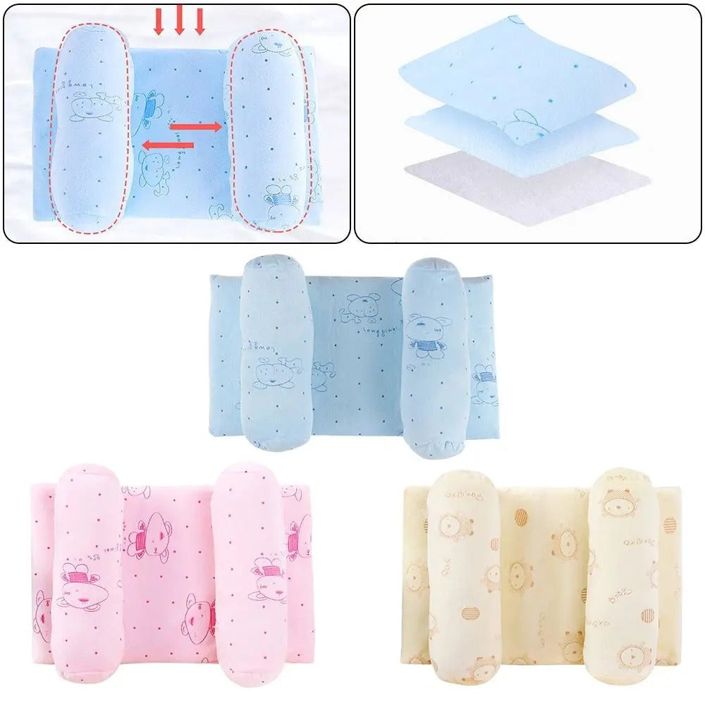 Baby sleeping pillow with side cushion